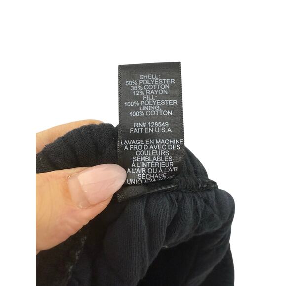 Aviator Nation Black Quilted Sweatpants Women’s Size M Cozy Joggers Loungewear - Picture 11 of 11